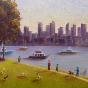Crawley Dog Park Painting - Plein Air Paintings