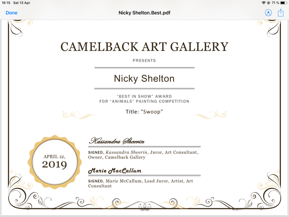 Award Camelback