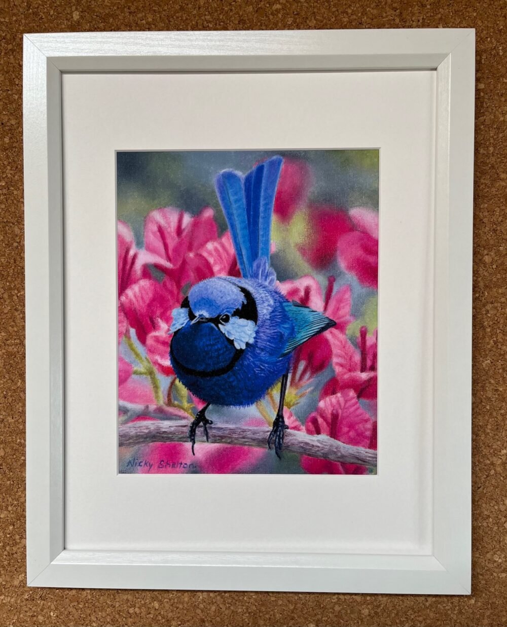 Bobby Dazzler - Framed print in matboard White
