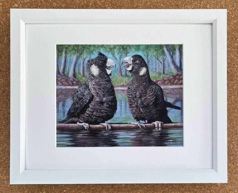 Tricksters - Print in White Frame